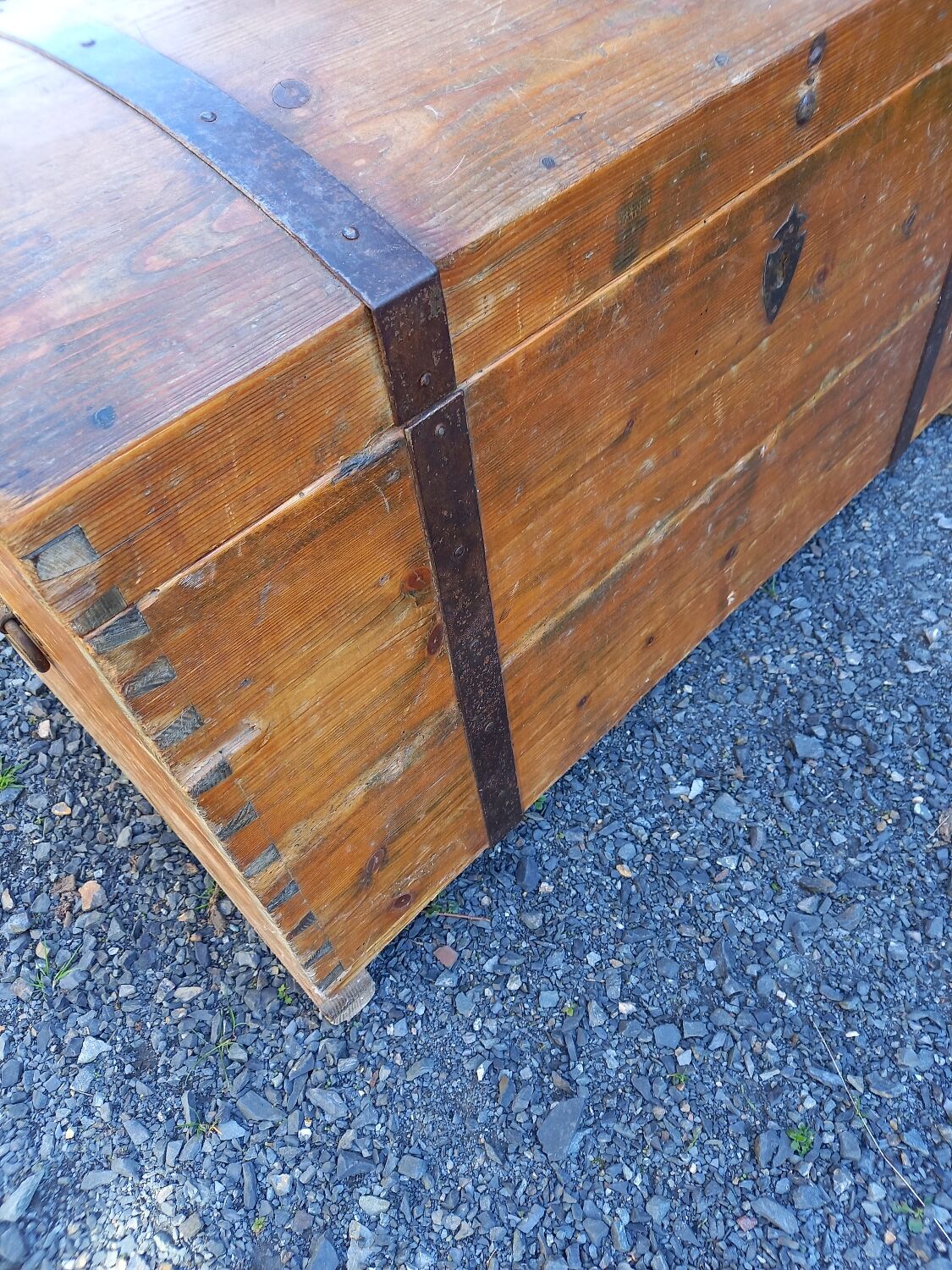 Old fir chest