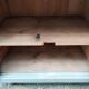 Gray patinated kitchen cabinet