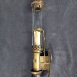 Old RRCI brass train wall lamp