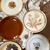 Mismatched antique plates