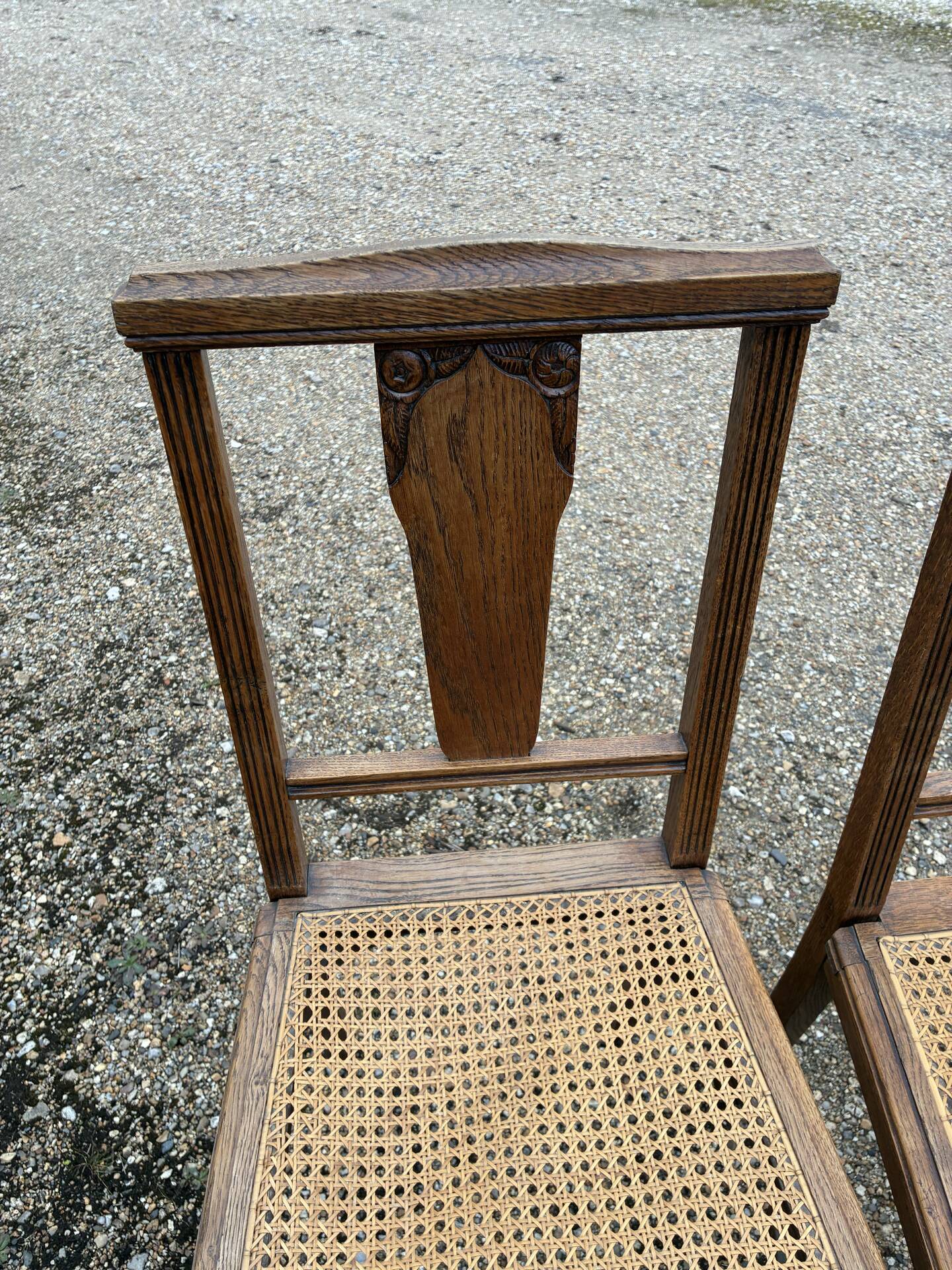 Chaises en cannage année 30-40