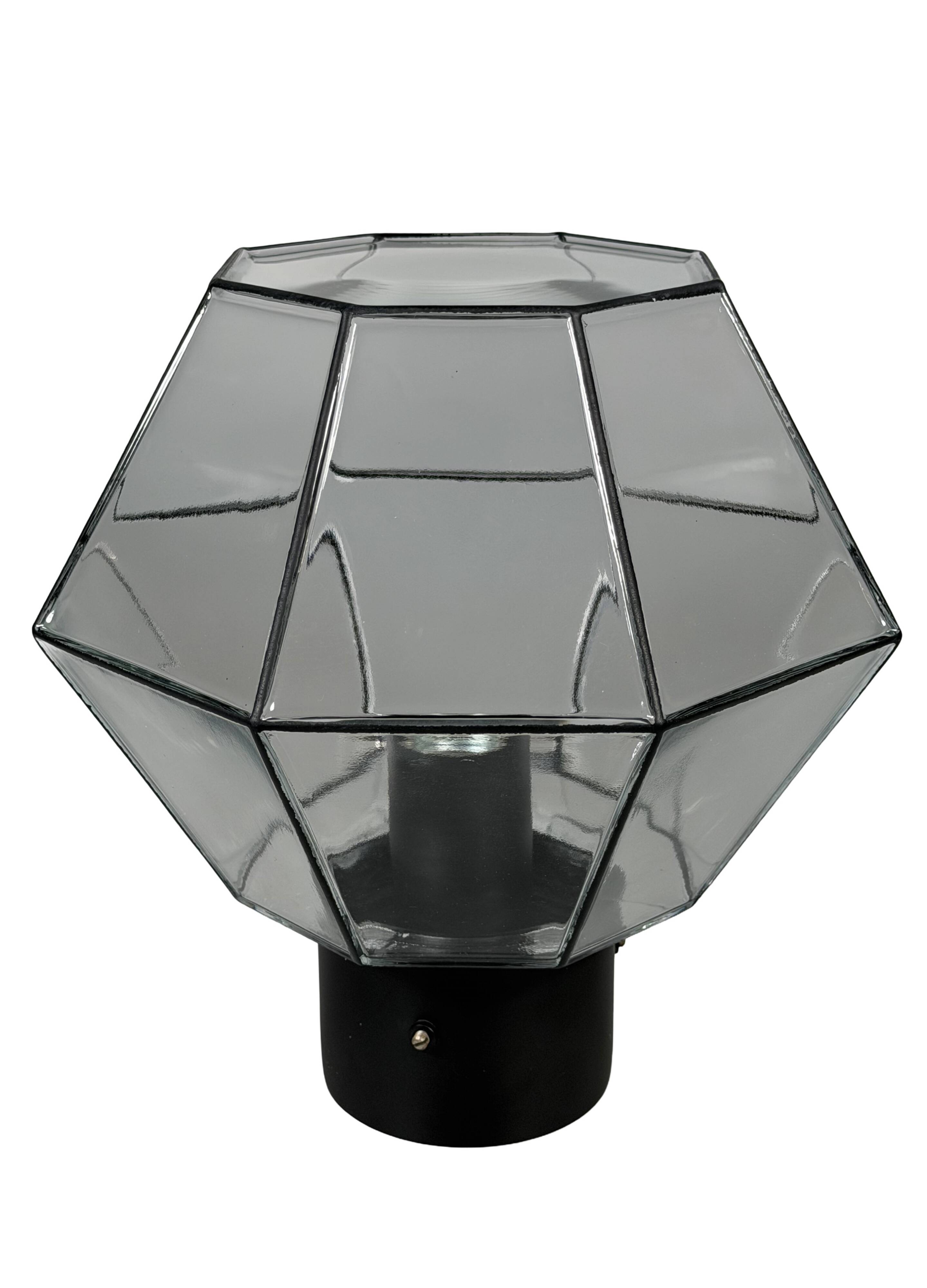 1960s 1970s Ceiling Lamp by Glashütte Limburg Germany Space Age Design