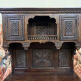Renaissance Style Cabinet in Carved Wood circa 1850