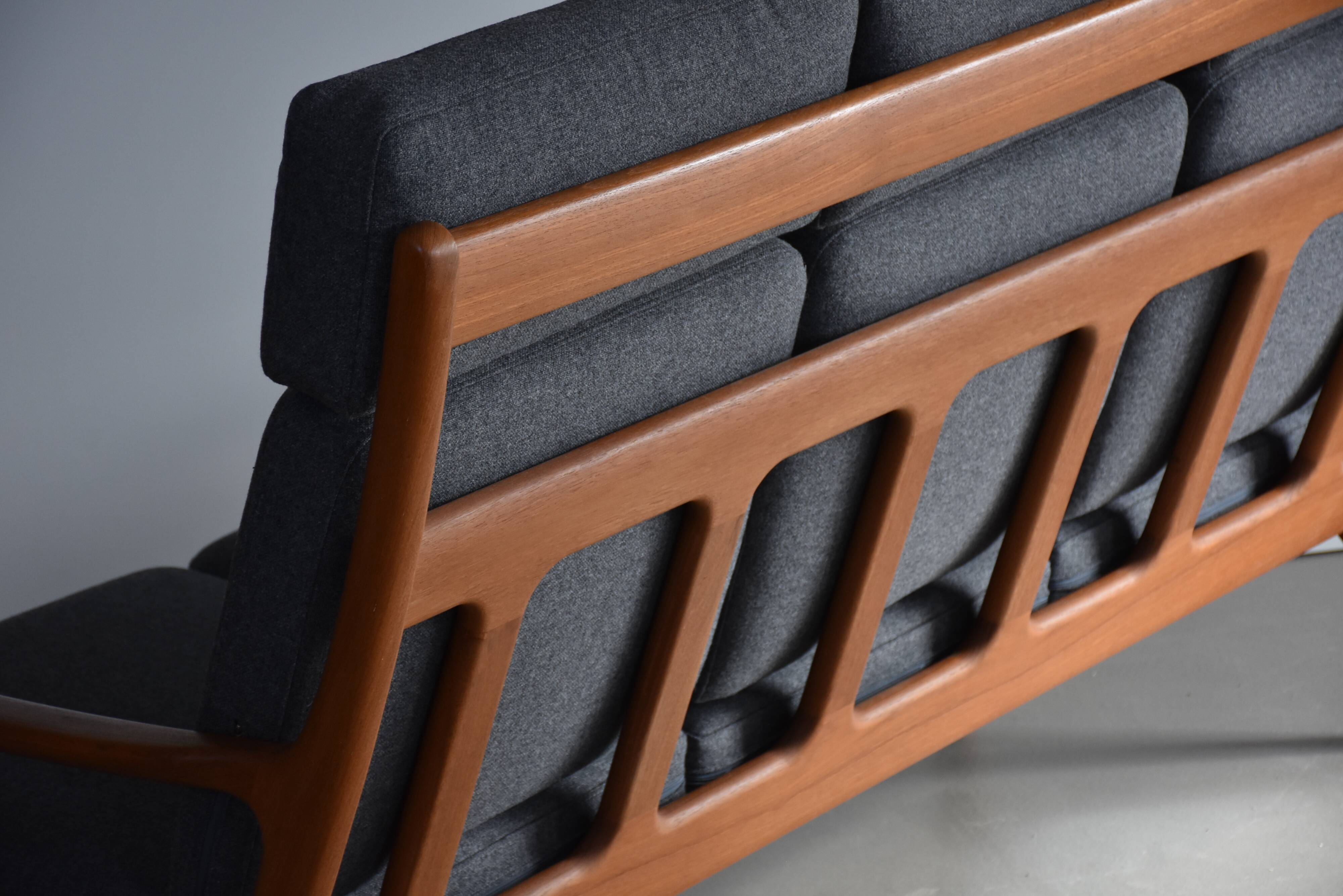 Mid Century Highback Sofa 60s Kvadrat Fabric