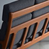 Mid Century Highback Sofa 60s Kvadrat Fabric