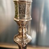 Louis XV chiseled bronze candlesticks