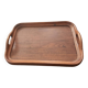 Antique teak tray: vintage