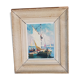 Oil on cardboard showing St Tropez