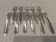 11 silver-plated oyster forks by Ercuis silversmiths, Chaumont pattern
