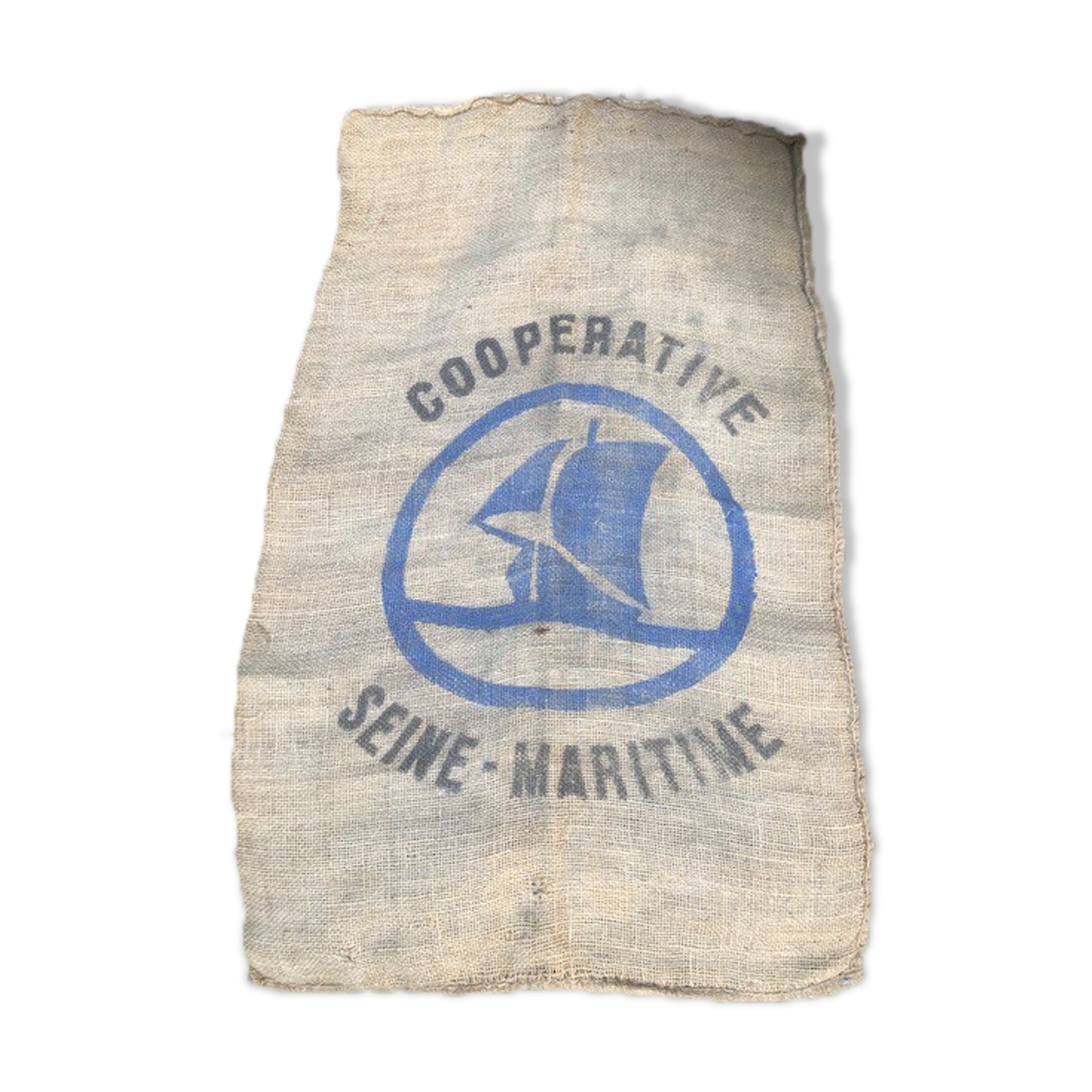 Sac en toile de jute "coopérative Seine Maritime ... Rouen."