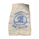 Burlap bag "cooperative Seine Maritime ... Rouen."