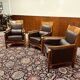 Classic Art Deco Armchair Black High