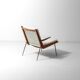 Minimalist 'Boomerang' lounge chair by Peter Hvidt & Orla Møgaard, Denmark