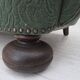 1960s, Danish 3-seater sofa, green furniture wool, oak wood.
