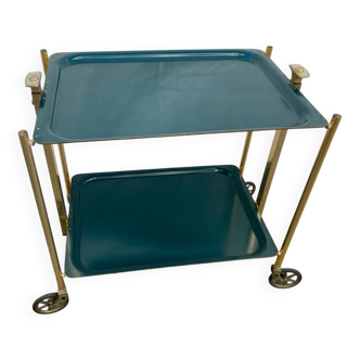 Vintage folding rolling trolley