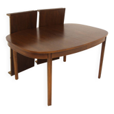 Scandinavian walnut dining table, Sweden, 1960s
