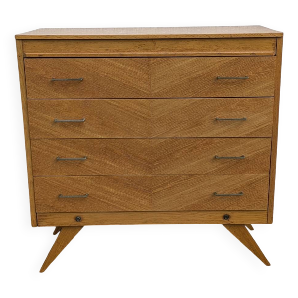 Commode vintage 1960 pied compas