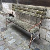 Banc de jardin en fer forgé