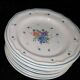 Lot 8 dessert plates provincial model bouquet 1980s