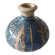 Vase ancien très original avec un décor floral
