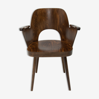 Bentwood writing desk armchair by Radomír Hofman for Ton