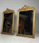 Set of 2 antique French 19th century gilded mirrors