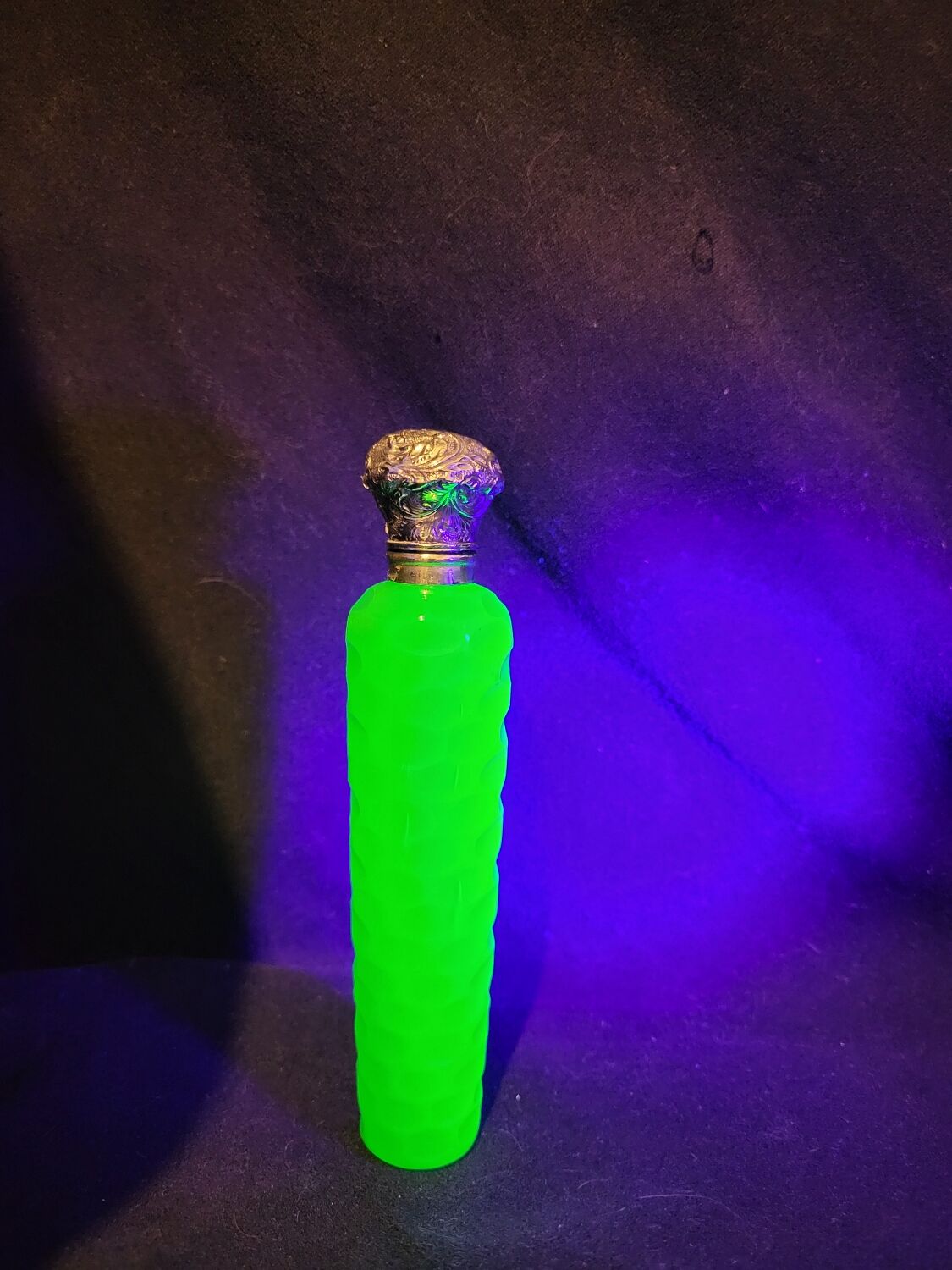 Opaline salt bottle
