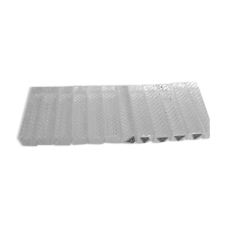 Box of 12 crystal knife holders
