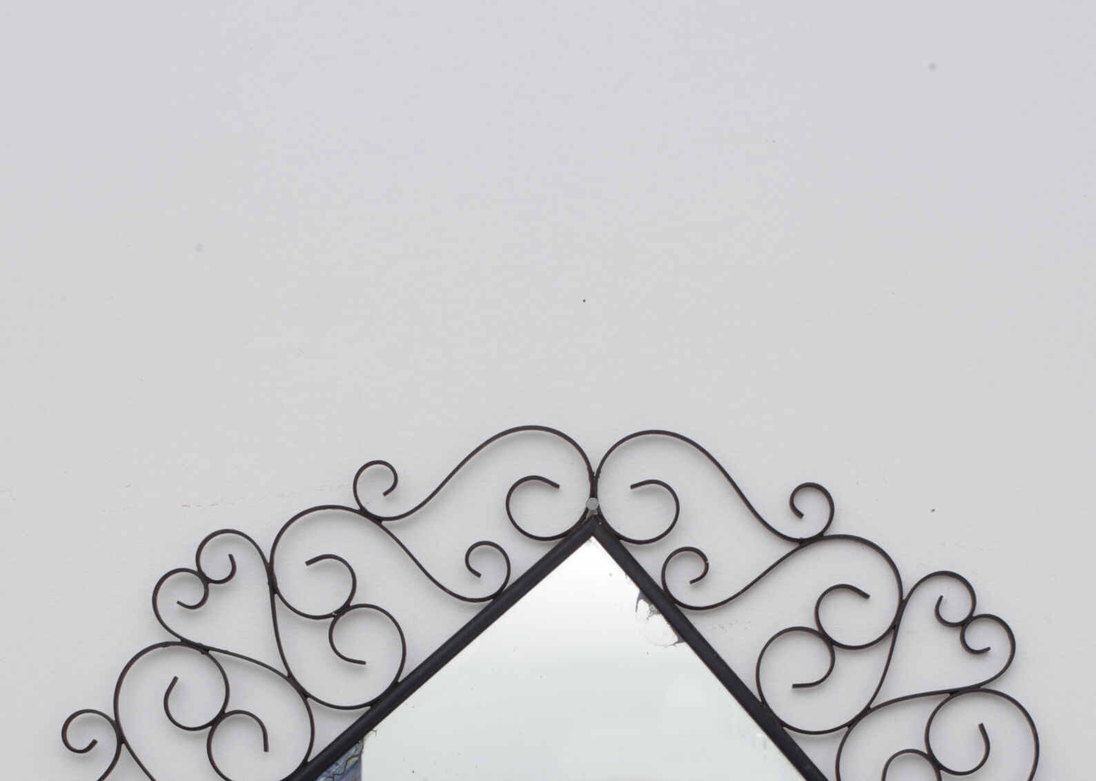 Chaty Vallauris wrought iron mirror 38cm