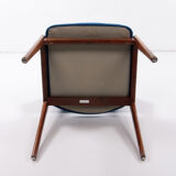 Vintage set of 4 dining table chairs designed by Hartmut Lohmeyer for Wilkhahn, 1970