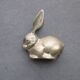 Rabbit-shaped brass paper press