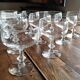 Lot de 10 coupes à champagne vintage en verre pied ciselé