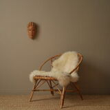 Carved wooden mask African art tribal ethnic decoration