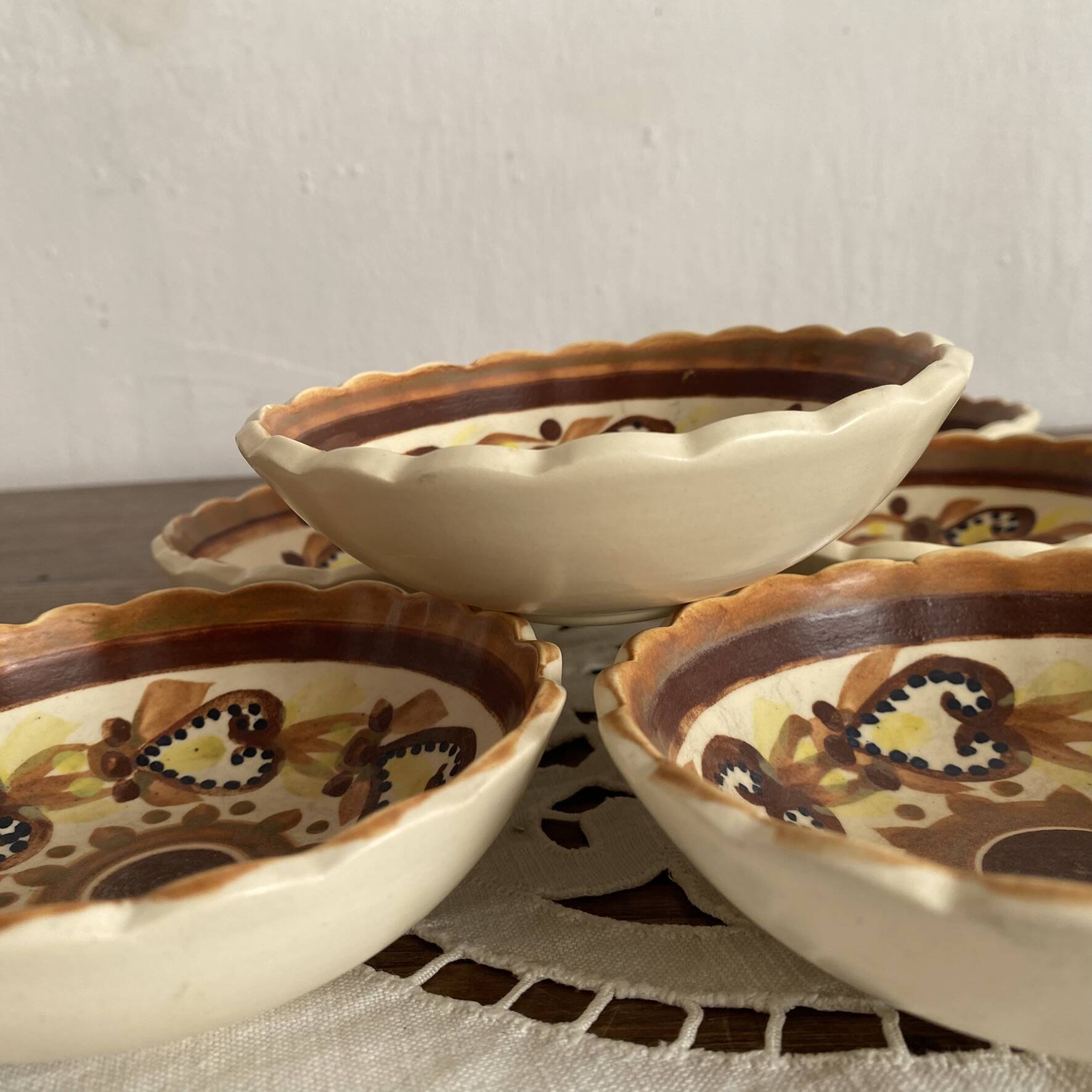 Coupelles HB Quimper  , artisanat vintage