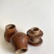 Salt and pepper shakers, wood