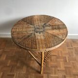 Rattan coffee table
