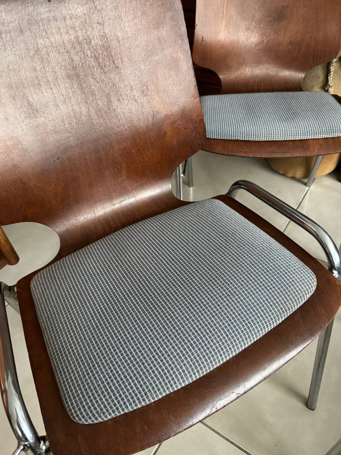 Lot de 4 chaises Pagholz vintage