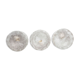 Set of 3 glass ceiling lamps 60