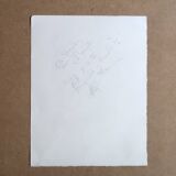 Original signed black and white abstract screenprint