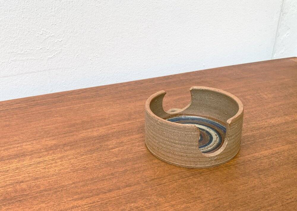 Mid-Century Danish Studio Pottery Candleholder by Kate and Klaus Friederichsen for Finke Keramik, 1970s