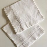 Pair of percale pillowcases embroidered days