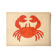 Collage crabe sur papier ancien signé eawy
