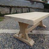 Solid walnut monastery table