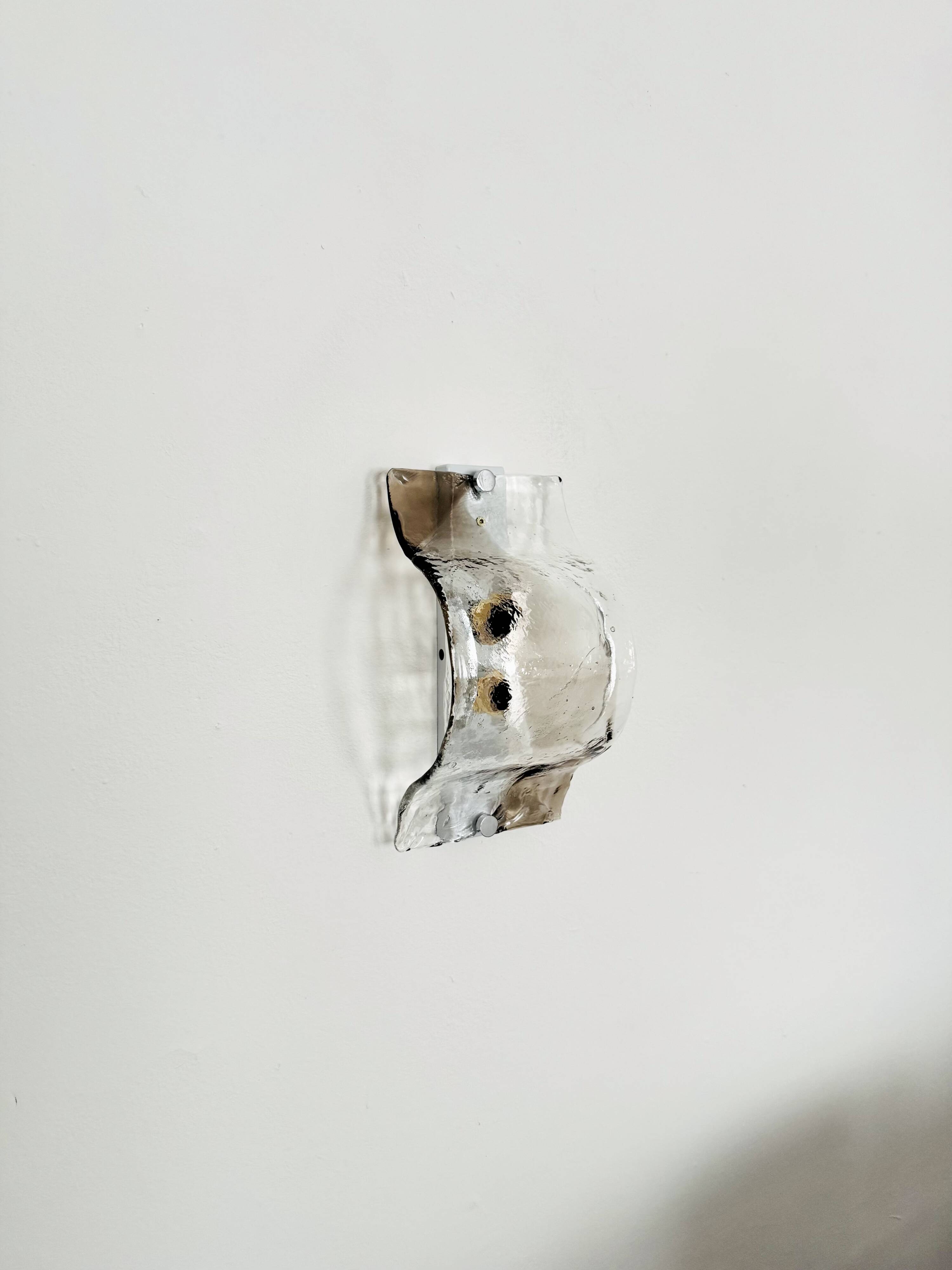 Set of 2 Murano Glass Wall or Ceiling Lamps by Carlo Nason for Mazzega