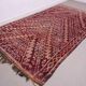 Burgundy Vintage Moroccan rug 183 x 321 cm - Berber Wool Rug - Handmade Rug