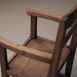 Mountain armchair in larch and pine, around 1900