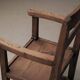 Fauteuil de montagne en mélèze et pin, vers 1900