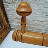 Wall coat rack with 4 hooks