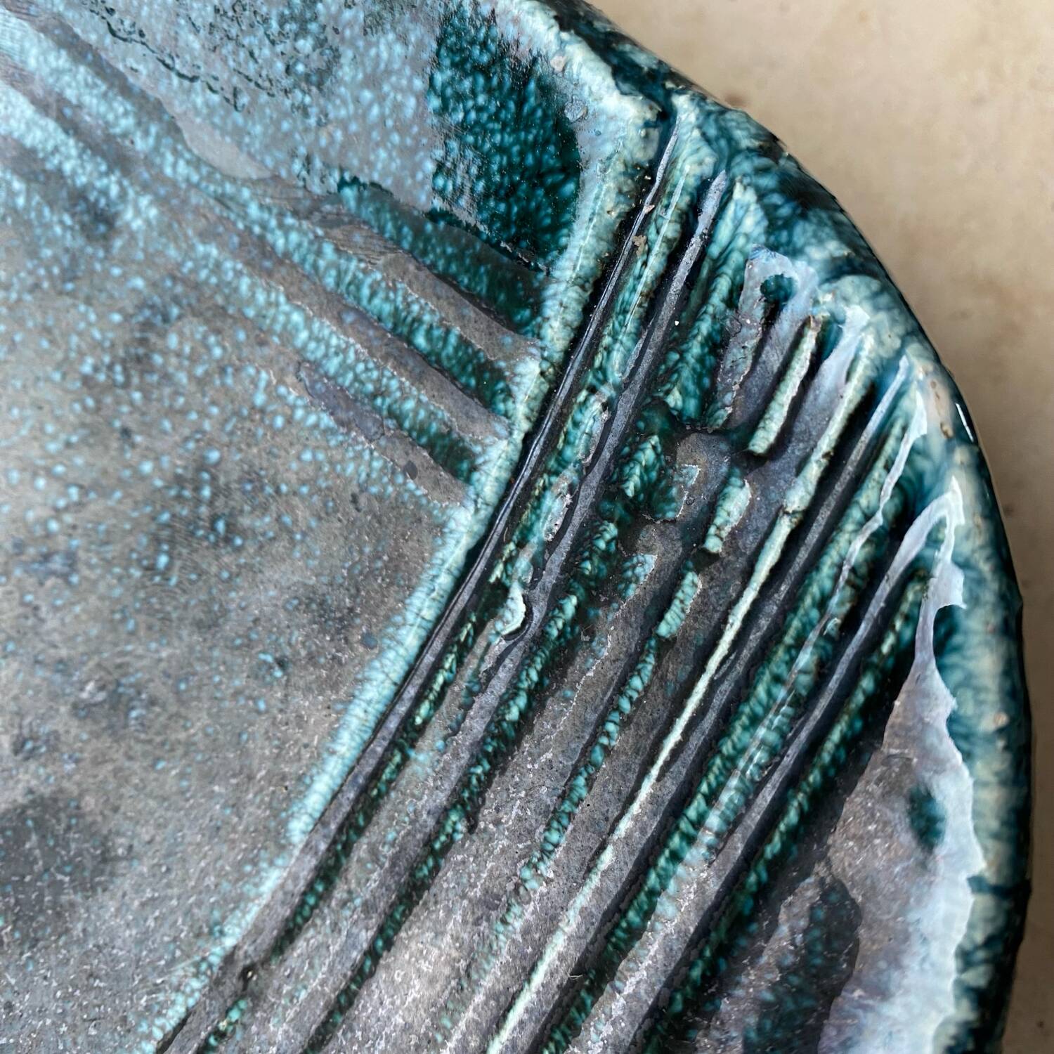 Ceramic trinket tray, vintage craftsmanship