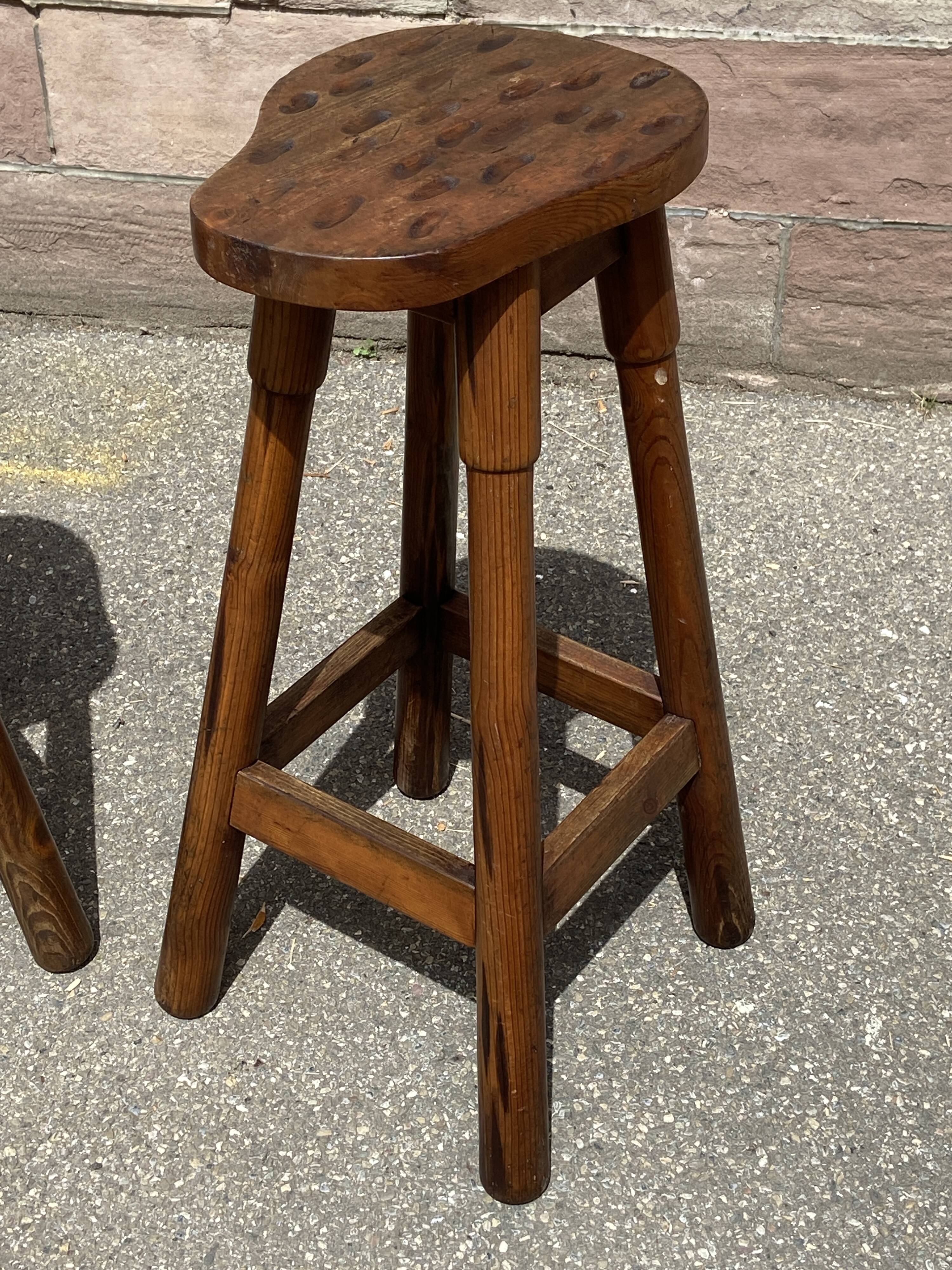 2 vintage bar stools